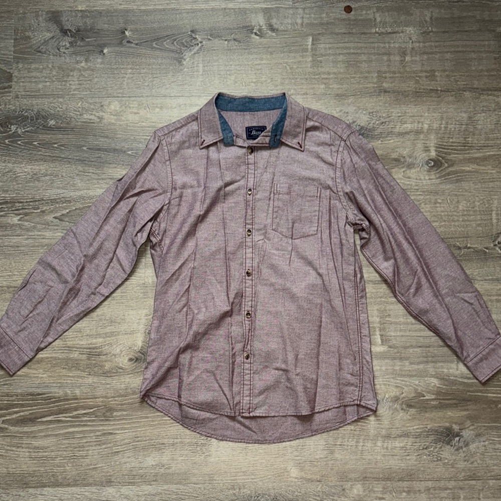 G.H. Bass & Co. Red Casual Button Down Shirt